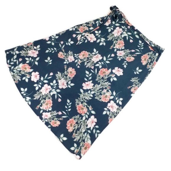 Leith Grey Green Garden Floral Print Wrap Skirt With Shorts Womens Size XXL, 2XL - Picture 4 of 8